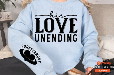 His Love Unending Sleeve SVG Design SVG Designangry 