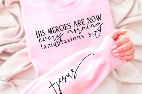 His mercies are new every morning Sleeve SVG Design, Inspirational sleeve SVG, Motivational Sleeve SVG Design, Positive Sleeve SVG SVG Regulrcrative 
