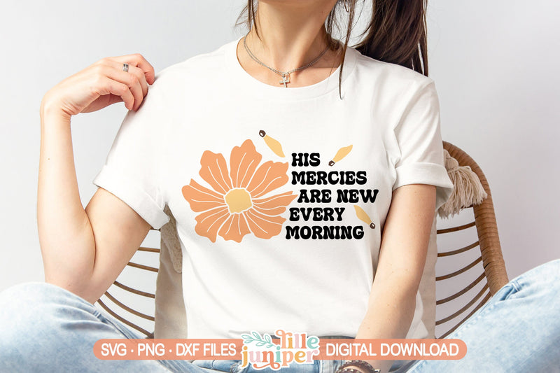 His Mercies Are New SVG, Christian SVG SVG LilleJuniper 