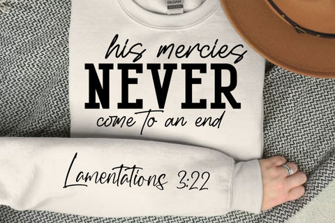 His Mercies Never Come SVG Design SVG Regulrcrative 