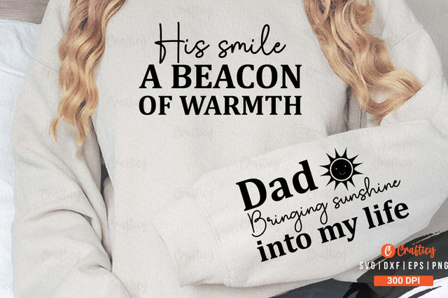 His smile a beacon of warmth Sleeve SVG Design SVG Designangry 