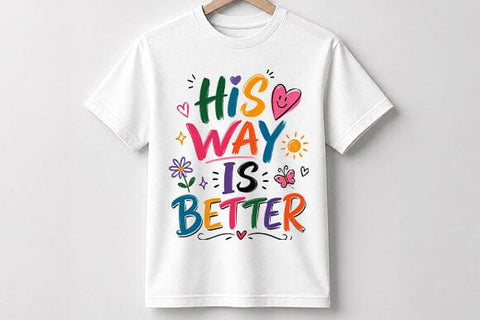 His Way Is Better Christian Quote PNG | Faith Sublimation Design SVG BillahCrafts 
