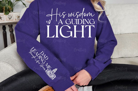 His wisdom a guiding light Sleeve SVG Design SVG Designangry 