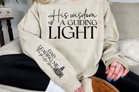 His wisdom a guiding light Sleeve SVG Design SVG Designangry 