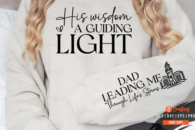His wisdom a guiding light Sleeve SVG Design SVG Designangry 