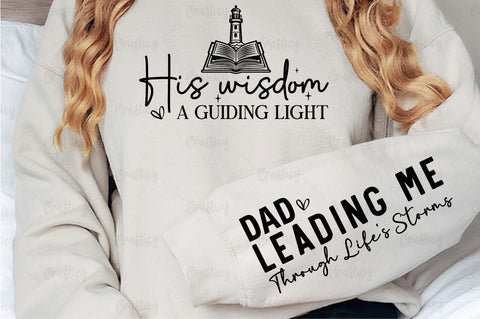 His wisdom a guiding light Sleeve SVG Design SVG Designangry 
