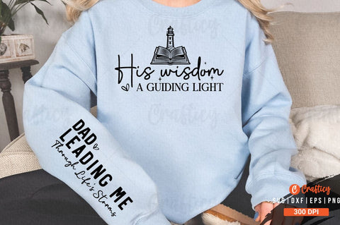 His wisdom a guiding light Sleeve SVG Design SVG Designangry 