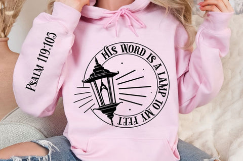 His Word Is A Lamp To My feet Sleeve SVG Design SVG Regulrcrative 