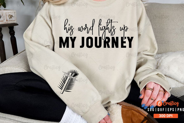 His word lights up my journey Sleeve SVG Design SVG Designangry 