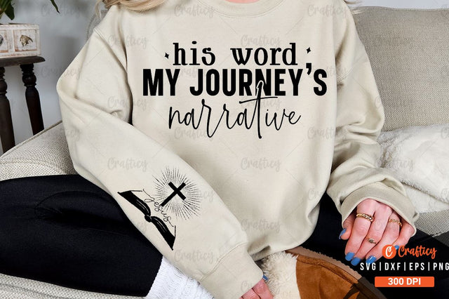 His word my journeys narrative Sleeve SVG Design SVG Designangry 