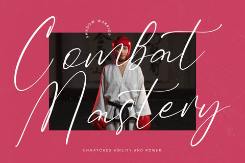 Historic Yukata - Modern Handwritten Font Font Letterena Studios 