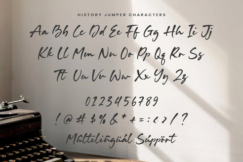 History Jumper - Handwritten Script Font Font Timur type 