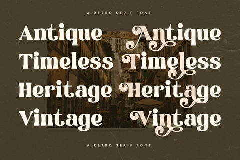 History Regale - Retro Serif Font Font Letterena Studios 