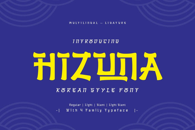 Hizuna - Korean Style Font Font twinletter 