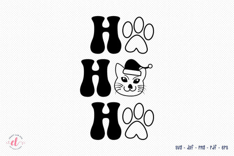 Ho Ho Ho - Christmas Cat SVG Design SVG CraftLabSVG 