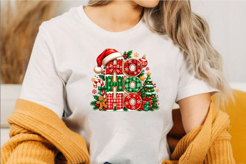 Ho Ho Ho Christmas Clipart PNG Sublimation SVGArt 