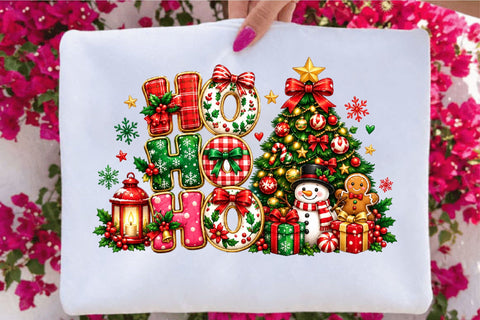 Ho Ho Ho Christmas Clipart PNG Sublimation SVGArt 