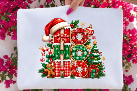 Ho Ho Ho Christmas Clipart PNG Sublimation SVGArt 