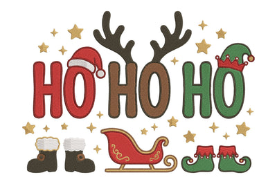 Ho Ho Ho Christmas Embroidery Design Embroidery/Applique DESIGNS nirmal108roy 