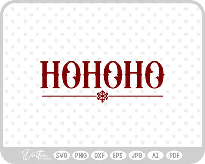 Ho Ho Ho Christmas SVG DottieDigitals 