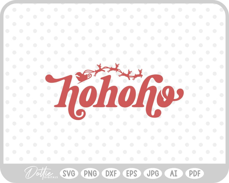 Ho Ho Ho Christmas SVG DottieDigitals 