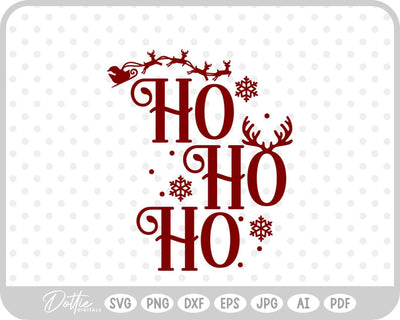 Ho Ho Ho Christmas SVG DottieDigitals 