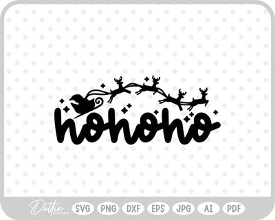 Ho Ho Ho Christmas SVG DottieDigitals 