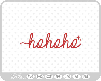Ho Ho Ho Christmas SVG DottieDigitals 