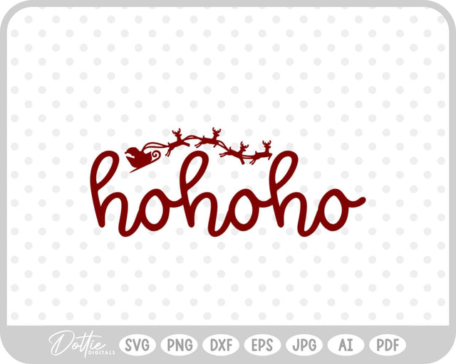 Ho Ho Ho Christmas SVG DottieDigitals 