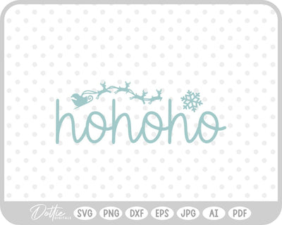 Ho Ho Ho Christmas SVG DottieDigitals 