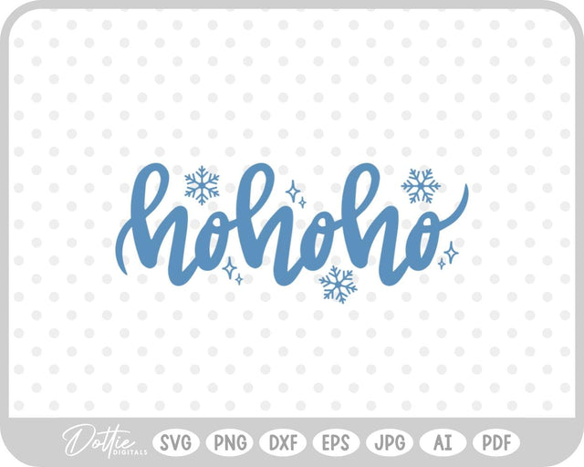 Ho Ho Ho Christmas SVG DottieDigitals 