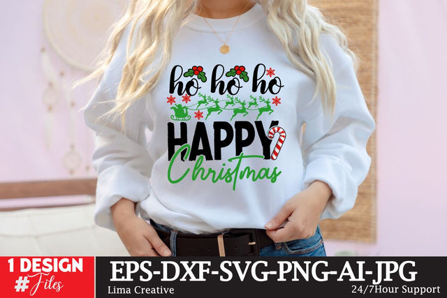 Ho HO Ho Happy Christmas SVG Cut File SVG Insomnia Std 