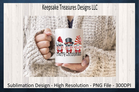 Ho Ho Ho Merry Christmas, Gnome Christmas Sublimation Design, PNG Printable, Gnome Sweatshirt, Digital Download, Christmas Pillow Design Sublimation Keepsake Treasures Designs LLC. 