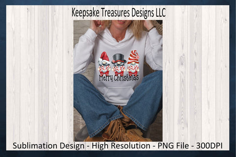 Ho Ho Ho Merry Christmas, Gnome Christmas Sublimation Design, PNG Printable, Gnome Sweatshirt, Digital Download, Christmas Pillow Design Sublimation Keepsake Treasures Designs LLC. 