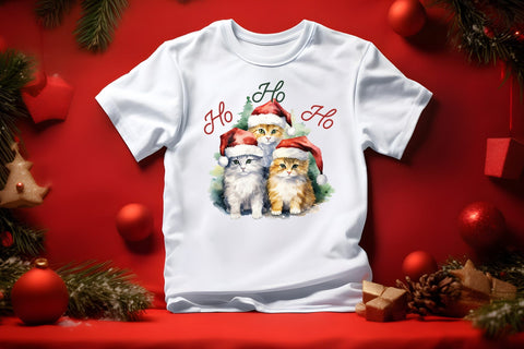 Ho Ho Ho PNG | Christmas Cat Sublimation Sublimation CraftLabSVG 
