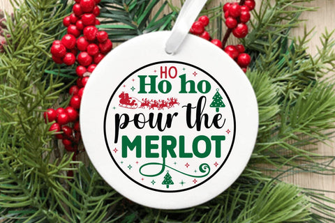 Ho ho ho pour the merlot SVG Angelina750 