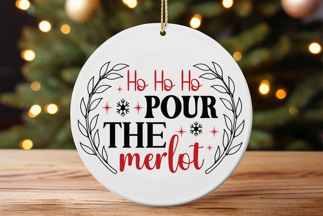 Ho ho ho pour the merlot SVG Angelina750 