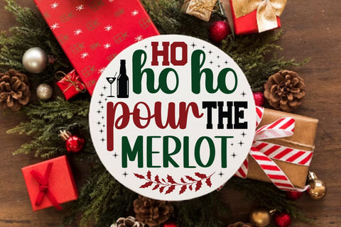 Ho ho ho pour the merlot SVG Angelina750 
