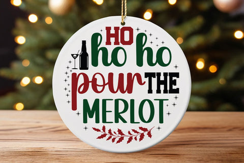 Ho ho ho pour the merlot SVG Angelina750 