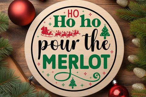 Ho ho ho pour the merlot SVG Angelina750 