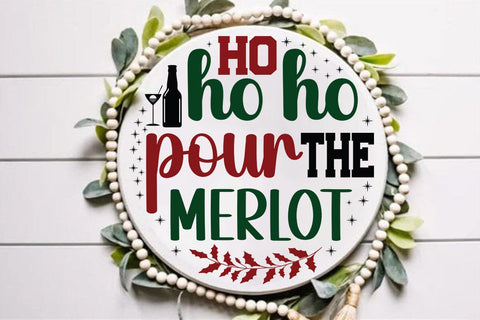 Ho ho ho pour the merlot SVG Angelina750 