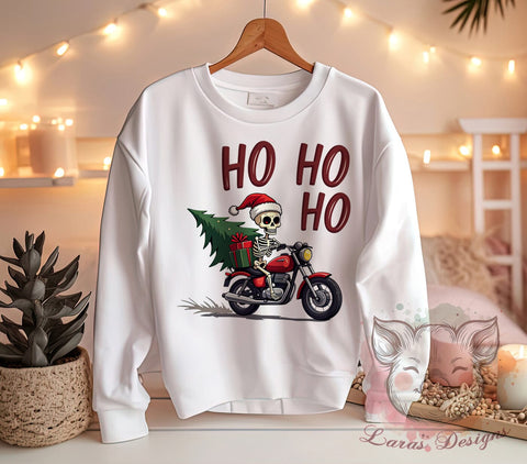 Ho Ho Ho, Skeleton Christmas, PNG Sublimation, Holiday Design, Christmas Humor, Digital Download, Funny Skeleton, Christmas Clipart Sublimation Lara' s Designs 