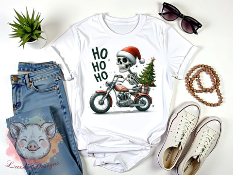 Ho Ho Ho, Skeleton Christmas, PNG Sublimation, Holiday Design, Christmas Humor, Digital Download, Funny Skeleton, Christmas Clipart Sublimation Lara' s Designs 