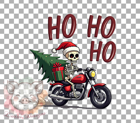 Ho Ho Ho, Skeleton Christmas, PNG Sublimation, Holiday Design, Christmas Humor, Digital Download, Funny Skeleton, Christmas Clipart Sublimation Lara' s Designs 