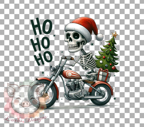 Ho Ho Ho, Skeleton Christmas, PNG Sublimation, Holiday Design, Christmas Humor, Digital Download, Funny Skeleton, Christmas Clipart Sublimation Lara' s Designs 