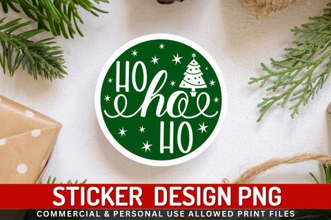 Ho ho ho Sticker Design Sublimation Regulrcrative 