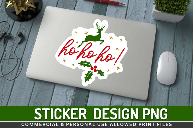 Ho ho ho Stickers Design Sublimation Regulrcrative 