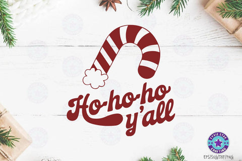 Ho Ho Ho y'all, Christmas SVG Design, Christmas Holidays T-shirt SVG FiveStarCrafting 