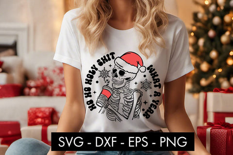 Ho Ho Holy What A Year SVG Cut File SVG Freeling Design House 