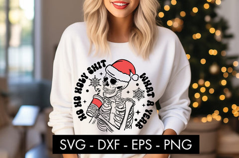 Ho Ho Holy What A Year SVG Cut File SVG Freeling Design House 